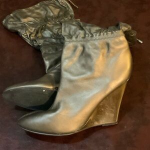 Jessica Simpson Black Wedge Boots